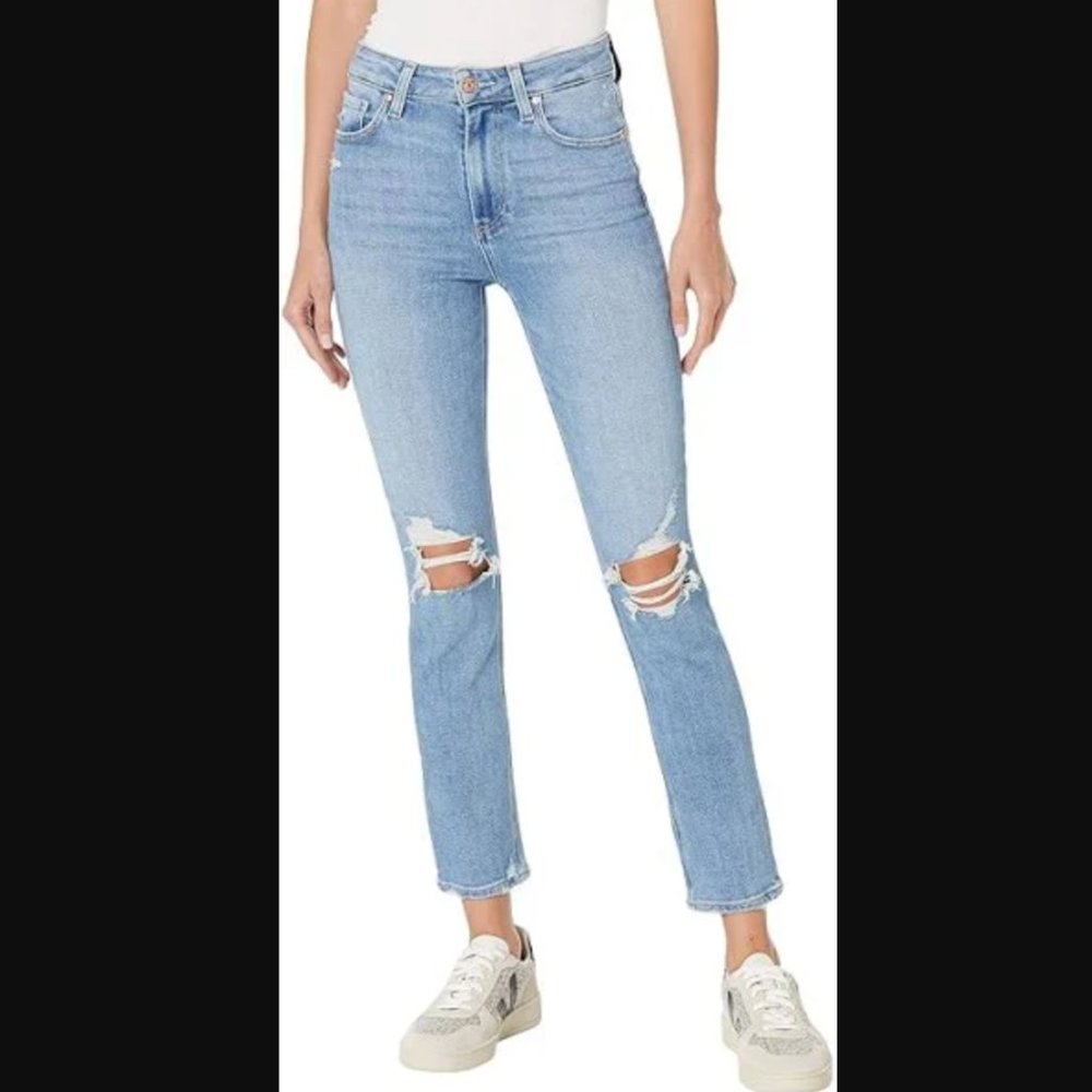 Paige Sarah Slim Distressed Jeans (28)